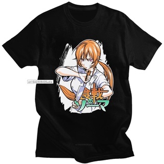 เสื้อยืดผ้าฝ้ายเสื้อยืดแขนสั้น ผ้าฝ้าย พิมพ์ลายกราฟฟิคการ์ตูนอนิเมะ Food Wars Shokugeki No Soma Manga Erina Nakiri สําหร