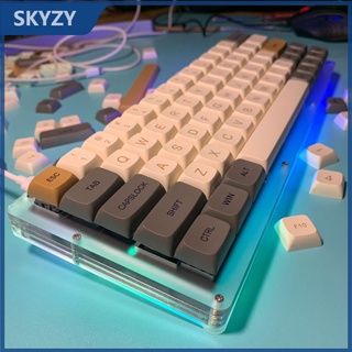 【COD】125 ปุ่ม PBT Ember Shimmer Dye-sub เชิงกล Keycaps, โปรไฟล์ XDA, เหมาะสำหรับ 61/68/87/98/104/108 เค้าโครงแป้นพิมพ์เครื่องกล