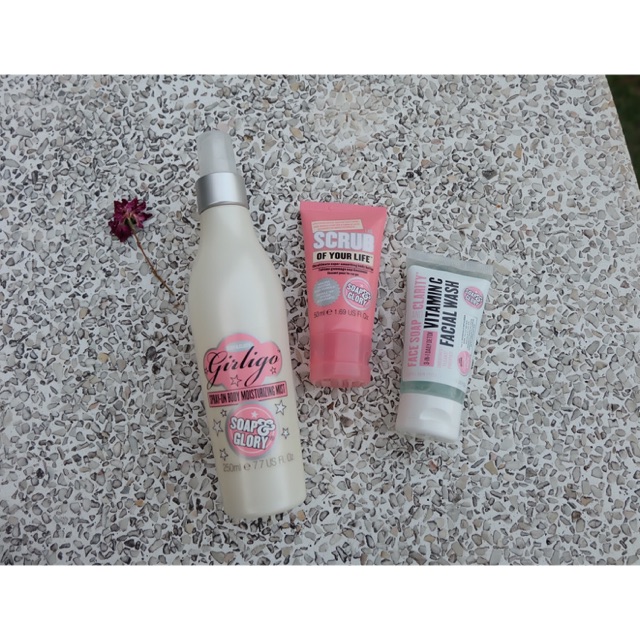 Soap & Glory Set 3 ชิ้น ✨คุ้มมาก แถมใยขัดตัวของ Saop&Glory 1 ชิ้น