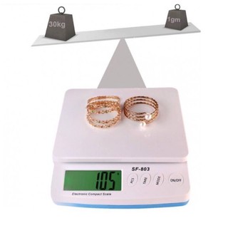เครื่องชั่งน้ำหนักดิจิตอล SF-803 เครื่องชั่ง 30 kg กิโล 803 ตาชั่ง ตราชั่ง น้ำหนัก ดิติตอล เครื่องชั่งน้ำหนัก 30KG