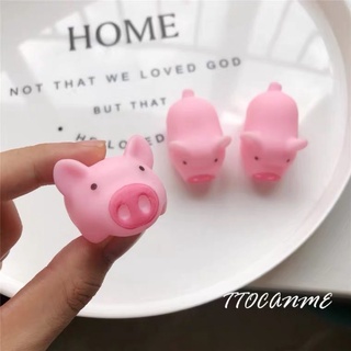 🐷🐽ตุ๊กตาซิลิโคนนุ่มนิ่มน้องหมูน้อยตกแต่ง// ของเล่นสัตว์เลี้ยง🐽🐷