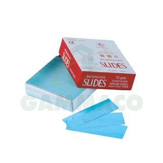 กระจกสไลด์ (72 แผ่นต่อกล่อง) - Microscope Slide (72 plates/box) [4010055]