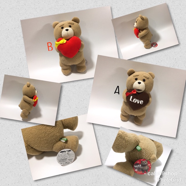 ted2 - Heart Plushy XL