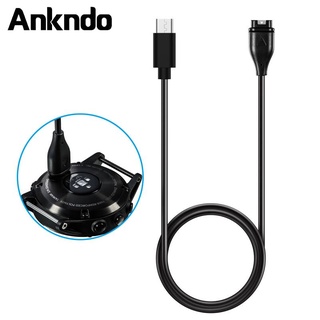 Ankndo แท่นชาร์จ USB สําหรับ Garmin Fenix 5 5S 5X Plus 6 6S 6X Pro Sapphire Venu Vivoactive 4 3 945 245 45 Quatix 5