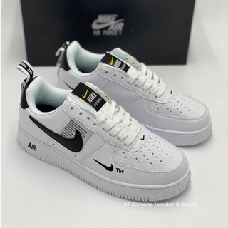 🚩 รองเท้าผ้าใบ Air Force 1 Sportwear สีขาว สินค้าพร้อมกล่อง รองเท้าลำลอง รอองเท้าผู้ชายและผู้หญิง