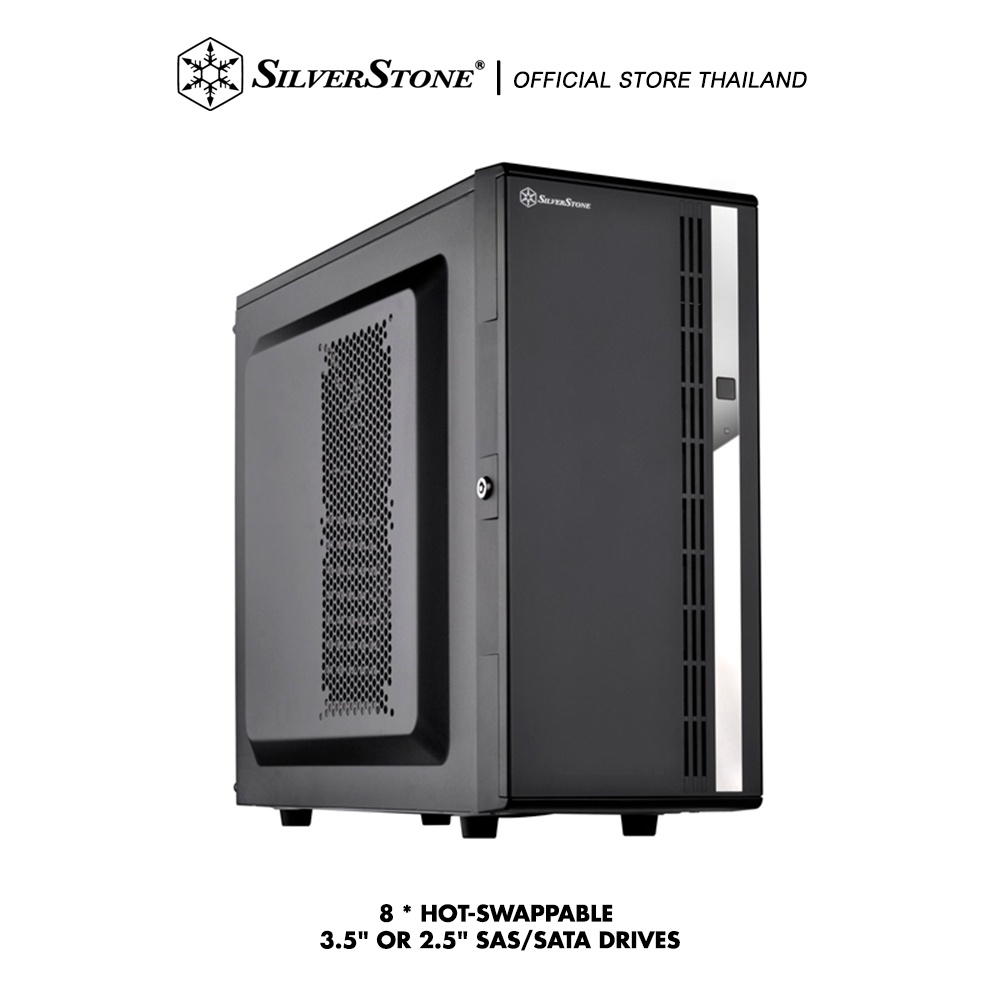 SILVERSTONE CS380 FLEXIBLE 8-BAY COMPACT NAS TOWER : SST-CS380B