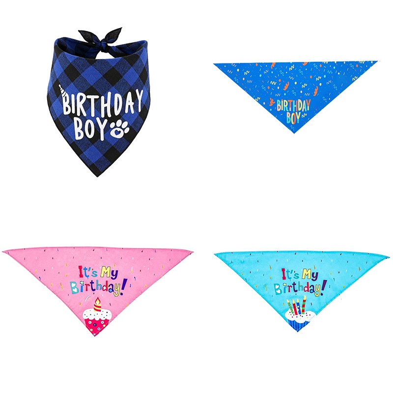Baby Birthday Bibs Childrens Birthday Collir Bandana Scarf for Boy and Girls Birthday Dress up