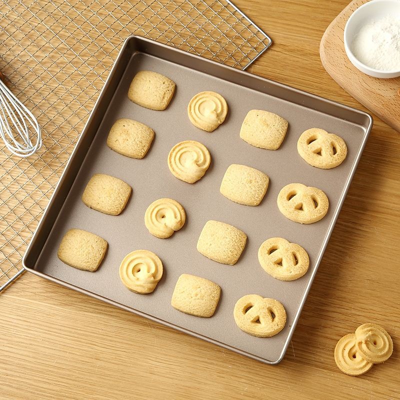 11inch Premium thickened Non stick baking tray cookies 28.8cm square baking mold bread Bakeware 11寸正