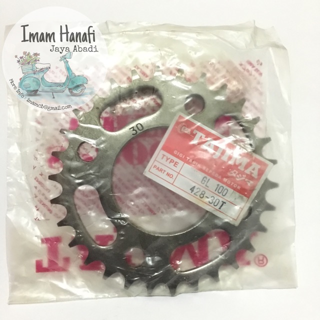 เฟือง 30T 31T 32T 33T 34T 428 CB GL100 GL Max Pro Megapro Tiger Verza CB150R Sonic Supra GTR CB150 เ