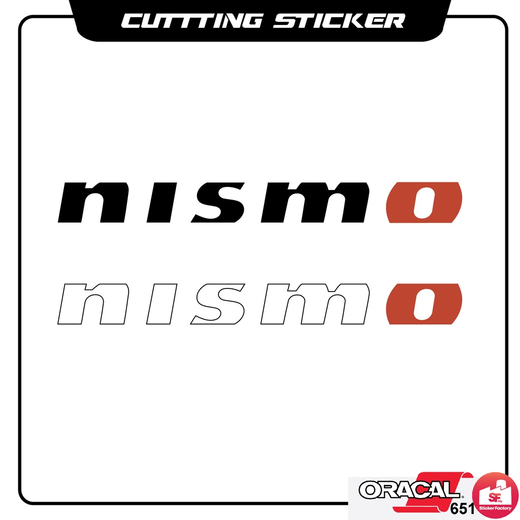 การตัดสติ๊กเกอร์ - 1 ชิ้น สติ๊กเกอร์โลโก้ Car Nisssan Nissan Nismo / สติ๊กเกอร์ตัดโลโก้ Nismo Premiu