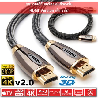 สาย HDMI HD ยาว 1.80 เมตร/3 เมตร/5 เมตร/10 เมตร/15เมตร/20 เมตร Version 2.0 3D 4K Original 4K ของแท้ (ยี่ห้อ adilink)