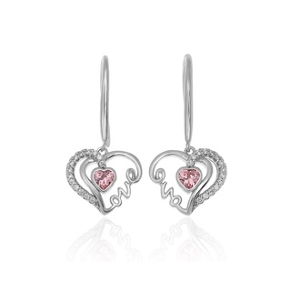 Jewelry Buffet Love in my heart Earrings ต่างหู ต่างหูเงินแท้ ต่างหูแฟชั่น ต่างหูเงินแท้925