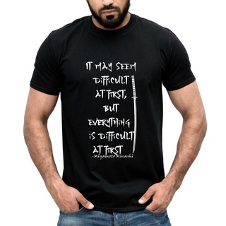 เสื้อยืดครอปเสื้อยืดแขนสั้น พิมพ์ลาย Samurai Miyamoto Musashi สไตล์ญี่ปุ่น คลาสสิก ไม่ซ้ําใคร สําหรับผู้ชาย 994762S-5XL