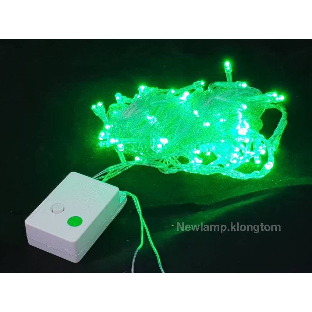 [9.15 เก็บโค้ดส่งฟรีหน้าร้าน]ไฟประดับLED 100 ดวง ยาว8.5 เมตร ปรับจังหวะกระพริบได้ 8 แบบ เหมาะสำหรับตกแต่งสถานที่ มี9สี ราคา ถูกที่สุด ดีลบีเคเค แกลเลอรีภาพที่ 5