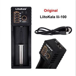เครื่องชาร์จ LiitoKala Lii-100 เครื่องชาร์จถ่าน Li-ion 18650 18350 16340 14500 26650 Ni-MH Ni-Cd AA AAA