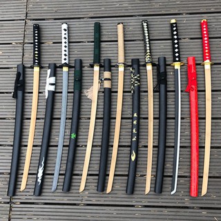 ดาบไม้ Iaido ศิลปะการต่อสู้การฝึกอบรมอาวุธญี่ปุ่น samurai ดาบไม้ดาบไม้ sheath แผนที่ของเล่น magic ดาบพันใบมีด