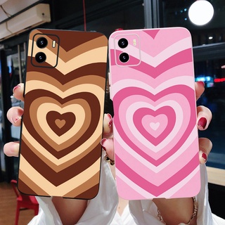 เคสโทรศัพท์มือถือ ซิลิโคนนิ่ม TPU ลายดอกไม้หัวใจน่ารัก สีแคนดี้ สําหรับ VIVO Y01 VIVOY01 Y 01 2022