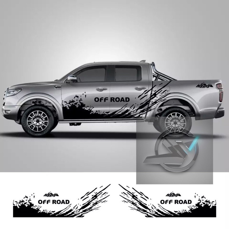 S306 2 ชิ้น 4x4 Off Road Car Body ไวนิล Decal สติกเกอร์