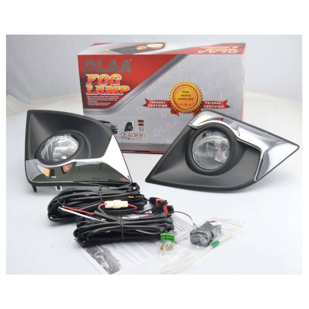 ไฟตัดหมอก Isuzu D-Max 2018-2019 รุ่น4WD หน้าดำขอบชุบโครเมี่ยม IZ933