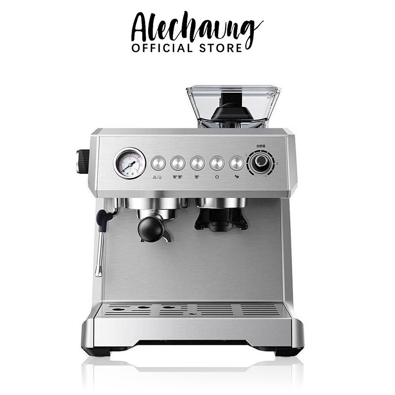 Alechaung เครื่องชงกาแฟ 20bar ทำกาแฟ ชงกาแฟสด  3 in 1 เลือกการบดเมล็ดกาแฟได้ 10 ระดับ