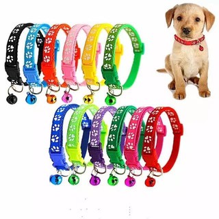 Dog collar ปลอกคอสุนัข ลายเท้า ผ้าพันคอ การ์ตูน ปลอกคอหมา ปลอกคอแมว เสื้อผ้าหมาแมว อุปกรณ์แต่งตัวสำหรับสุนัขและแมว