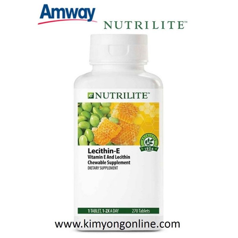 ของแท้ Amway Lecithin-E เลซิติน อี 270 เม็ด