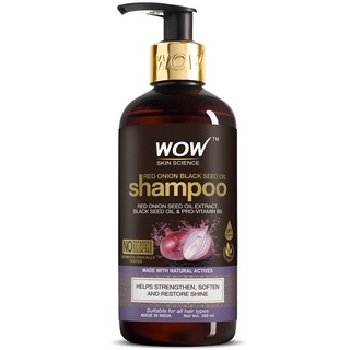 ว้าว สกิน ไซแอนท์ เรด ออเนียน แบล็ค ซีด ออยล์ แชมพู WOW Skin Science Red Onion Black Seed Oil Shampoo 300ml