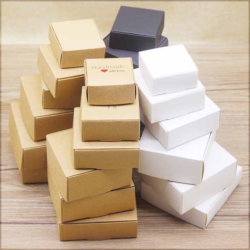Carton Boxes 32 บาท กล่องกระดาษสีขาวสําหรับใส่ขนม 10 ชิ้น Stationery