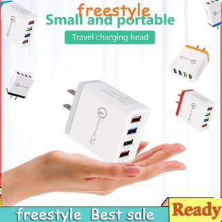 Freestyle / 4 พอร์ต Usb อะแดปเตอร์ชาร์จแบบติดผนังปลั๊ก Us