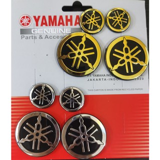 โลโก้ 3D ขนาดเล็ก ขนาดใหญ่ สีโครเมี่ยม สีทอง สําหรับ YAMAHA Y15 LC135