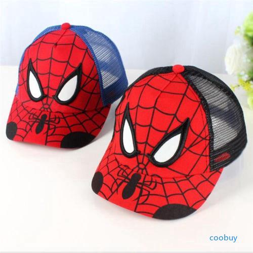 cb หมวกเบสบอลลาย spider man สําหรับเด็ก