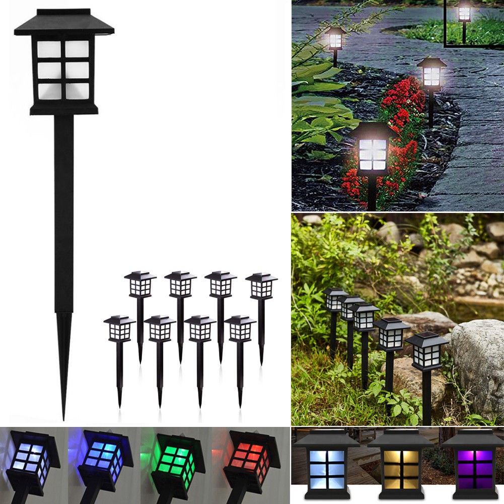โคมไฟ(ทรงญี่ปุ่น) 1ต้น พลังงานแสงอาทิตย์ ตกแต่งสวน ทางเดิน Solar LED CoolWhite (โทนแสงขาวเย็น)