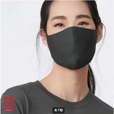 GQWhite™ Mask หน้ากากผ้ากันน้ำ (สีเทา)