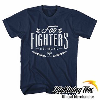 [S-5XL]เสื้อยืด ลาย Foo Fighters 100%