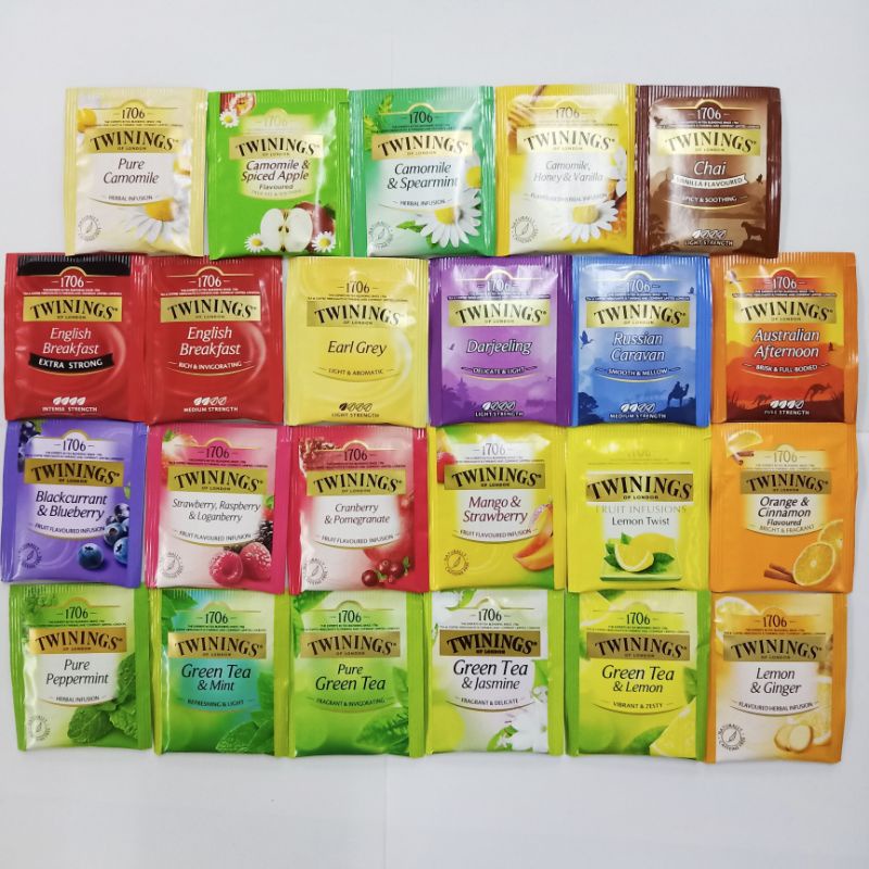 (Set 1) ชา ทไวนิงส์ ชาซอง [แบ่งขาย] Twinings Tea / asha / Live Well ชาอังกฤษแท้ English Breakfast / 