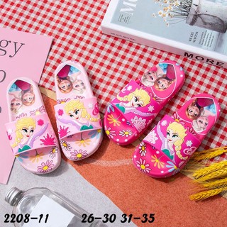 รองเท้าแตะเด็กเอลซ่า แบบสวม Disney Frozen เอลซ่า รองเท้าแตะลายการ์ตูนเด็ก เจ้าหญิงเอลซ่า2208-11