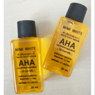 หัวเชื้อเร่งผิวขาวแท้100% MINI WHITE AHAผสมวิตามินบำรุงผิวเข้มข้น 30ml สูตรออริจินัล