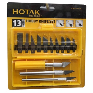 มีดแกะสลัก Hotak hobby knife set เครื่องมือแกะสลัก งานไม้ พลาสติก ชุดมีดแกะ เซาะร่อง เนื้ออ่อน สำหรับงานฝีมือ