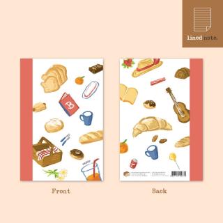 BUN NOTEBOOK 4 แถบชมพู [LINED] : Bunbooks