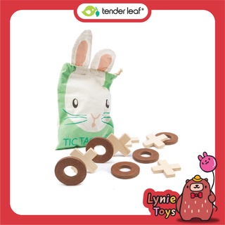 Tender Leaf Toys ของเล่นไม้ ของเล่นเสริมพัฒนาการ ชุดกระต่าย โอเอ็กซ์ Tic Tac Toe