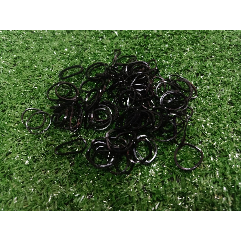 หนังยางมัดผม ยางเกาหลีเส้นเล็ก  ถุง 10g/100 เส้น ใช้ดีมาก! มัดผมเด็ก ไม่กินผม เหนียวไม่ขาดง่ายคละสี   สินค้าพร้อมจัดส่ง