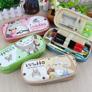 Pencil Case Classic School Pencil / Cute Totoro / Super Mario Pu Pencil Case