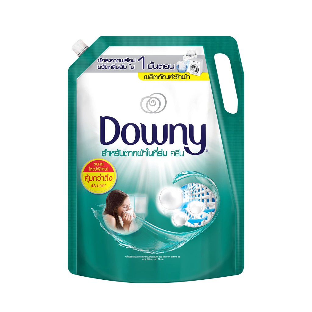 Downy ดาวน์นี่ น้ำยาซักผ้า ผลิตภัณฑ์ซักผ้า สูตรตากผ้าในร่ม 2 2 ลิตร Laundry Detergent Liquid