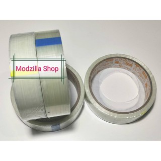CROCO เทปใยสัปปะรด FILAMENT TAPE ฟิลาเมนท์เทป 24mm.(1นิ้ว) 10 หลา