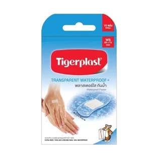 Tigerplast พลาสเตอร์ปิดแผล แบบใส กันน้ำ มีหลายขนาด (WF,W1,W2,W3,W4, FIT)