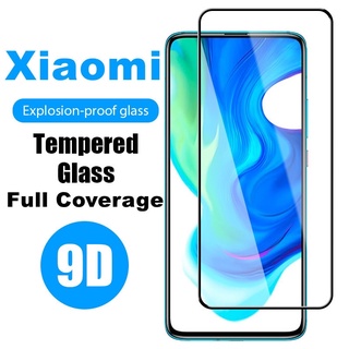 ฟิล์มกระจกนิรภัยกันรอยหน้าจอ 9D สําหรับ Xiaomi Redmi 9T 9 9A 9C Note 10 10s 9 9S Pro Max