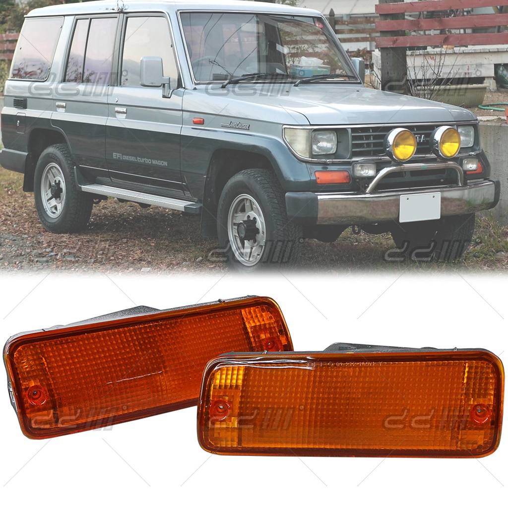 DEPO Toyota Land Cruiser LC2 LCII LJ78 KZJ78 1990-1996 โคมไฟกันชนหน้าไฟสัญญาณ