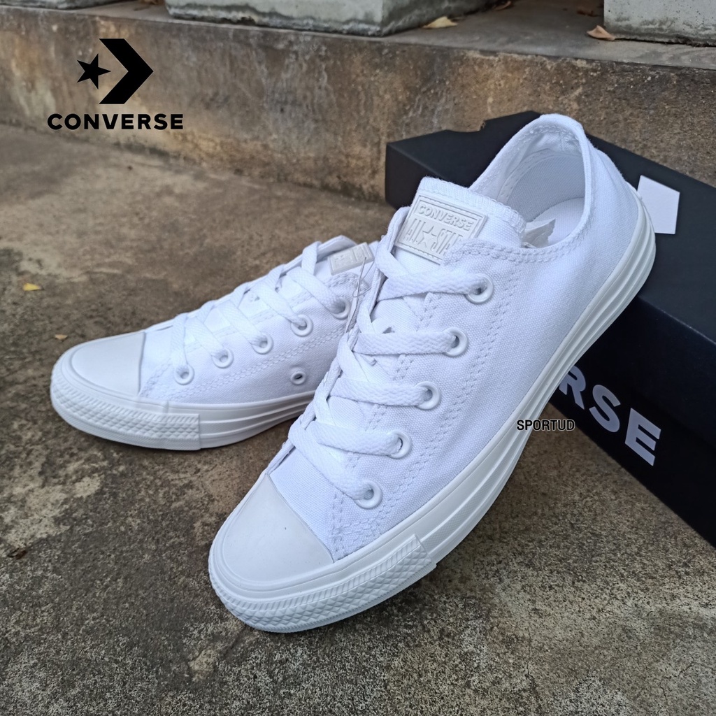รองเท้าผ้าใบคอนเวิร์ส สีขาวล้วน CONVERSE รุ่น CTAS SEASONAL OX WHITE รหัส 1U-647S1WW