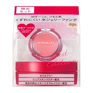 ✈คุชชั่นเนื้อเจลลี่ Shiseido Integrated Water Jelly Crush Special Cheek Set Foundation คุชชั่นเนื้อเจลลี่ 18g