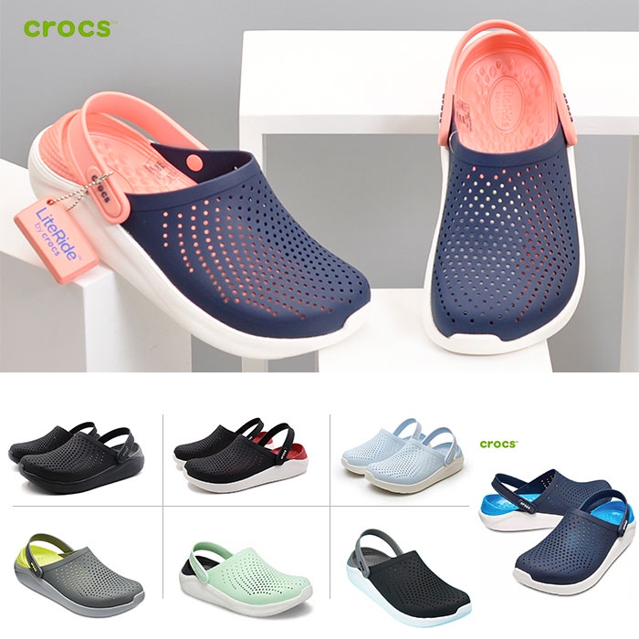 Crocs LiteRideรองเท้าแตะชายหาดสำหรับผู้ชายและผู้หญิงClog รองเท้าคร็อคส์ แท้ รุ่นฮิต ได้ทั้งชายหญิงCrocs LiteRideรองเท้าแ